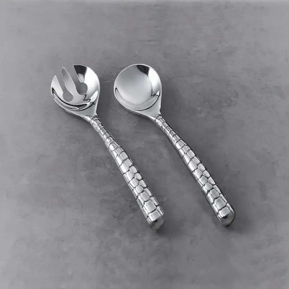 Beatriz Ball PIELES Croc Large Salad Servers